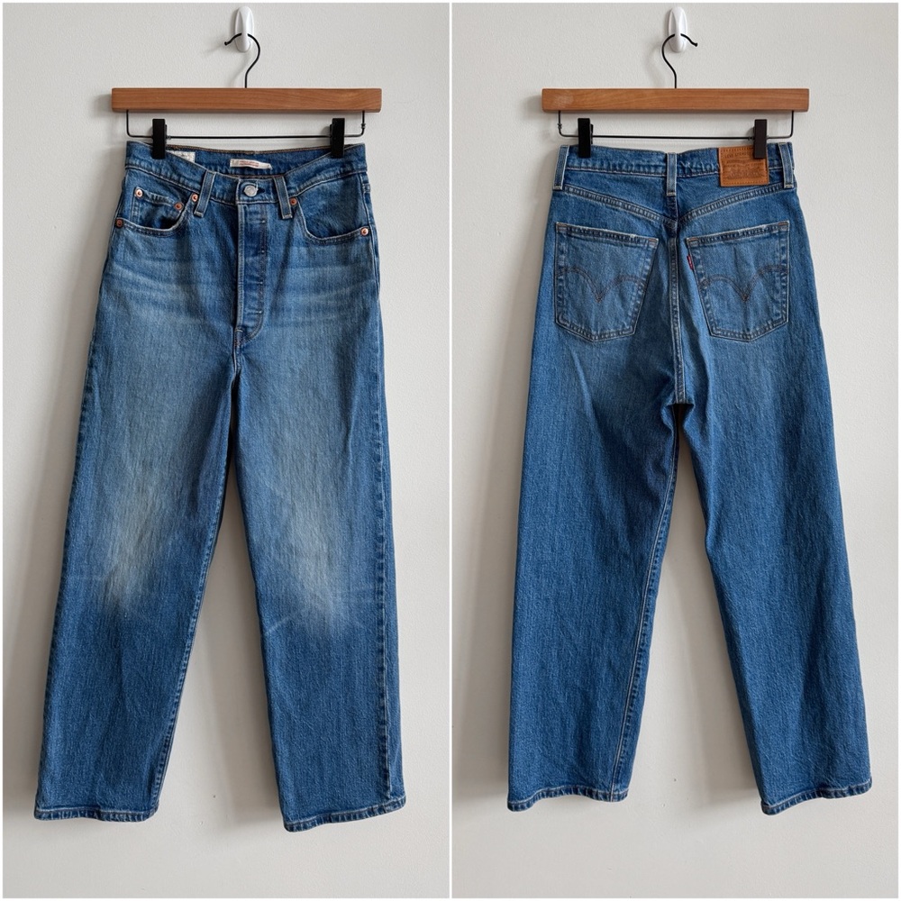 🏷️ SOLD • LEVI’S • Ribcage Straight Ankle Jean in Jive Swing • 26 - Picture 3 of 12